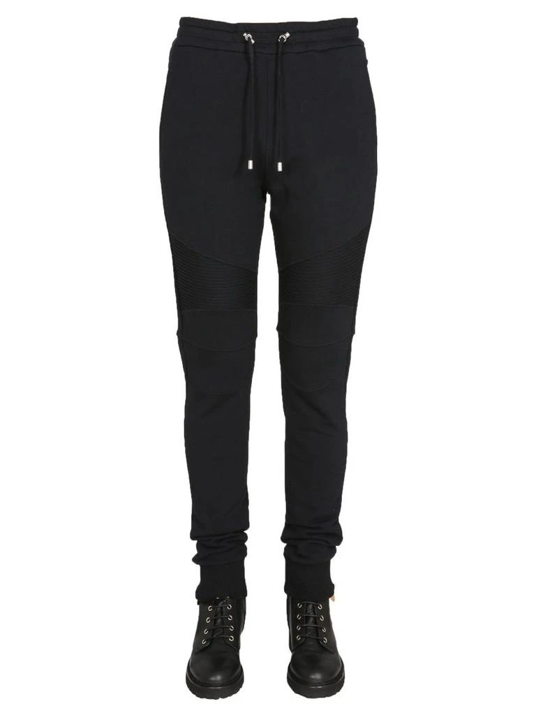 商品Balmain|Balmain men's black cotton joggers,价格¥4098,第2张图片详细描述