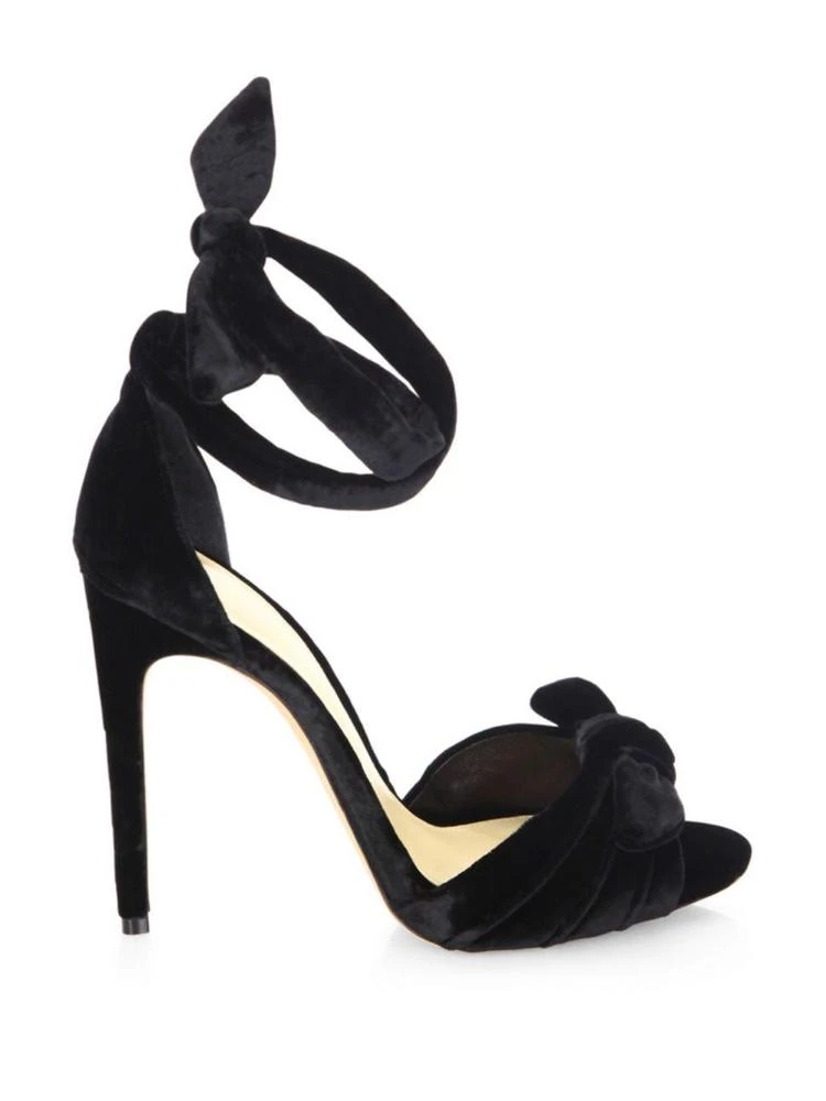 商品Alexandre Birman|Jessica Velvet Ankle-Wrap Sandals,价格¥2063,第5张图片详细描述