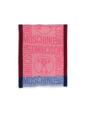 商品Moschino|Logo Print Silk Blend Scarf,价格¥750,第1张图片