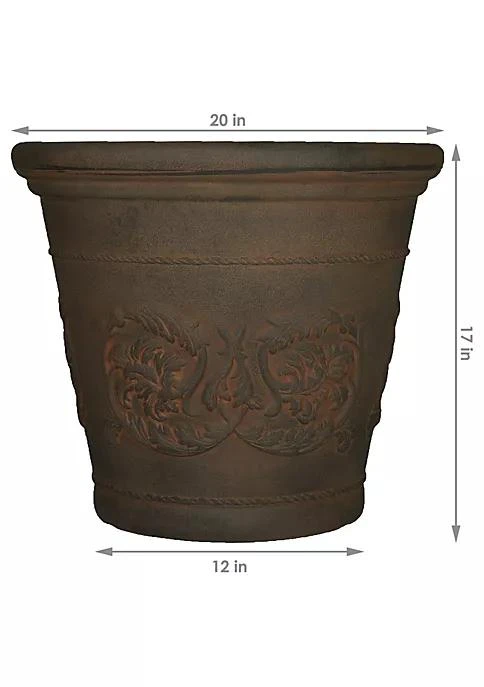商品belk|Decor 20 In Arabella Polyresin Planter With Uv Resistance   Sable,价格¥712,第5张图片详细描述