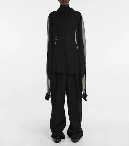 Alastor真丝欧根纱女式上衣 商品