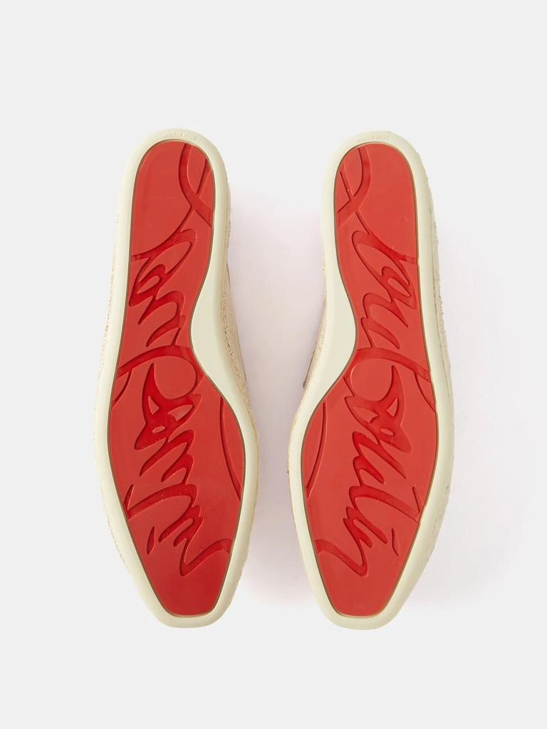 商品Christian Louboutin|Canvas and leather espadrilles,价格¥4034,第4张图片详细描述