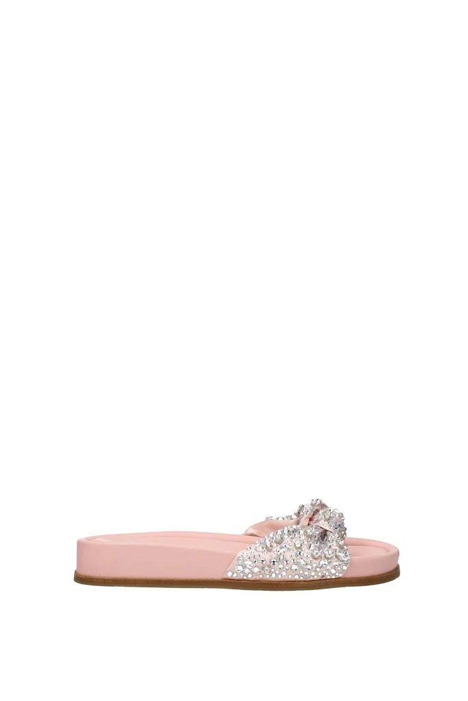 商品Aquazzura|Slippers and clogs Satin Pink Patchouli,价格¥2939,第1张图片