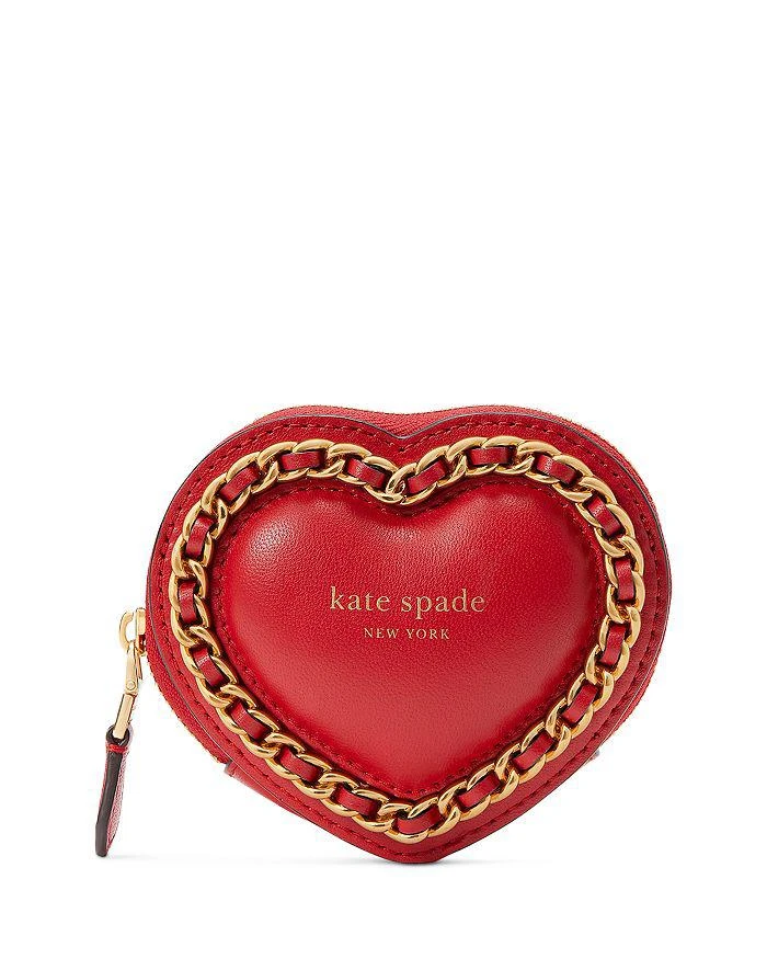 商品Kate Spade|Amour Puffy Leather Heart Coin Purse,价格¥574,第1张图片