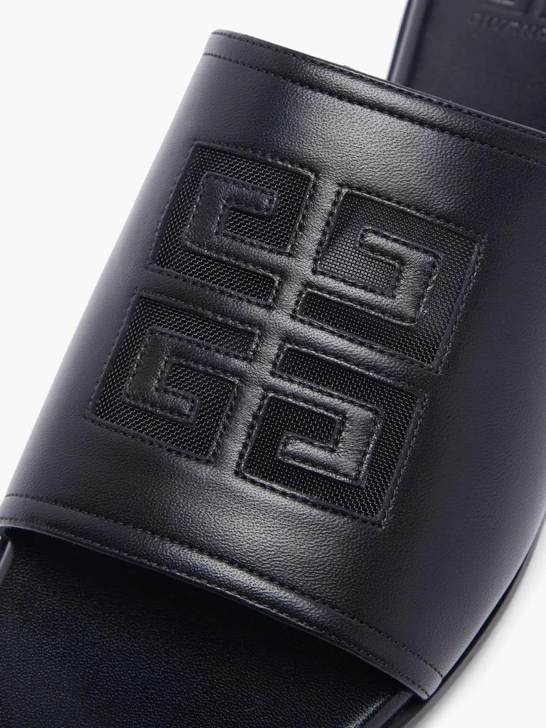 4G-logo flat leather mules 商品