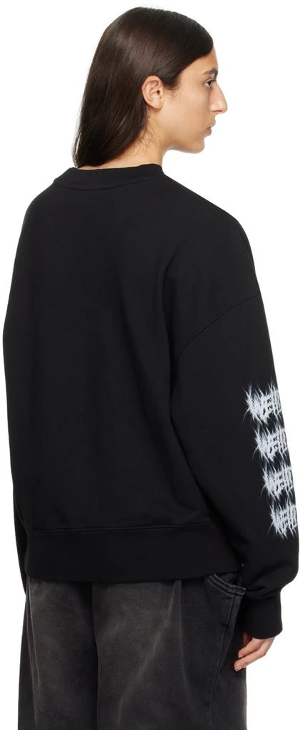 商品We11done|Black Printed Sweatshirt,价格¥1731,第3张图片详细描述