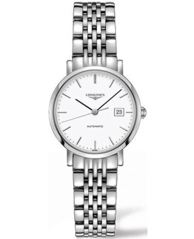 商品Longines|Longines Elegant Automatic White Dial Stainless Steel Women's Watch L4.310.4.12.6,价格¥10149,第1张图片