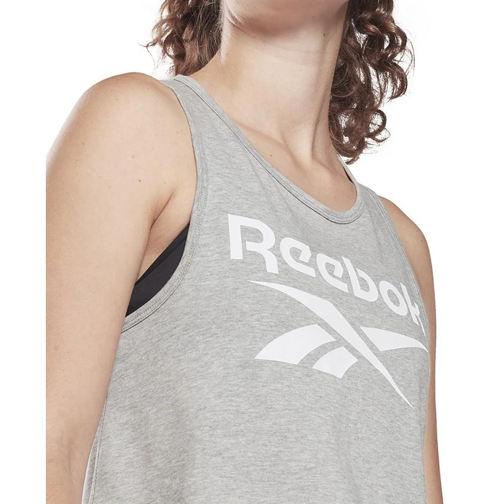 商品Reebok|Women's Identity Logo Racerback Jersey Tank Top,价格¥56,第3张图片详细描述