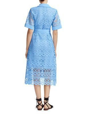 商品Maje|Ralfa Belted Lace Dress,价格¥1648,第2张图片详细描述