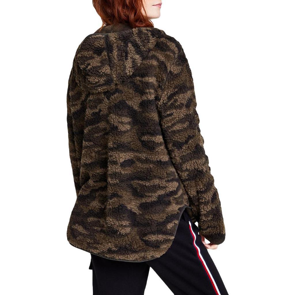 商品Tommy Hilfiger|Tommy Hilfiger Womens Fleece Camo 3/4 Zip Pullover,价格¥272,第4张图片详细描述