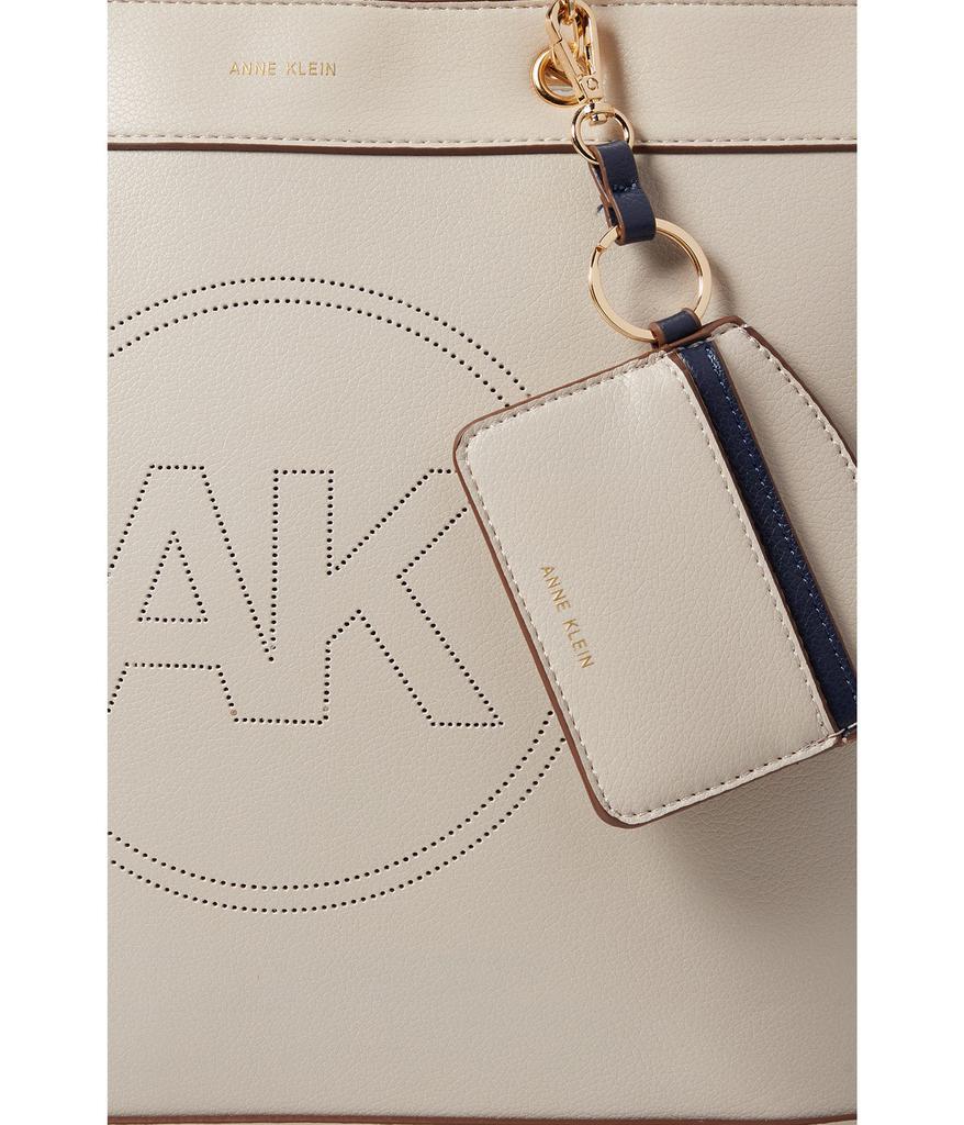 商品Anne Klein|Placed Perf Logo Tote w/ Card Case,价格¥267,第4张图片详细描述