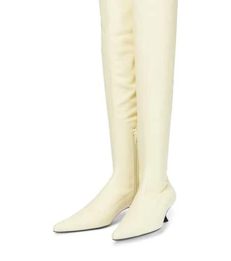 商品Khaite|Volos leather over-the-knee boots,价格¥7320,第5张图片详细描述