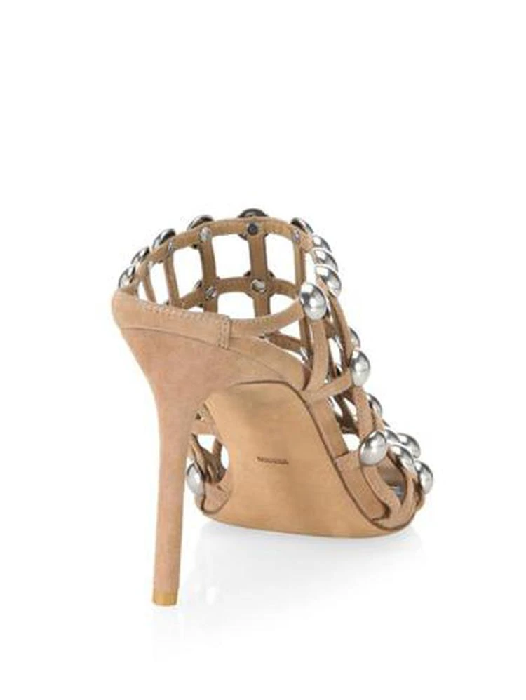 商品Alexander Wang|Sadie Studded Slip-On Suede Sandals,价格¥3425,第2张图片详细描述