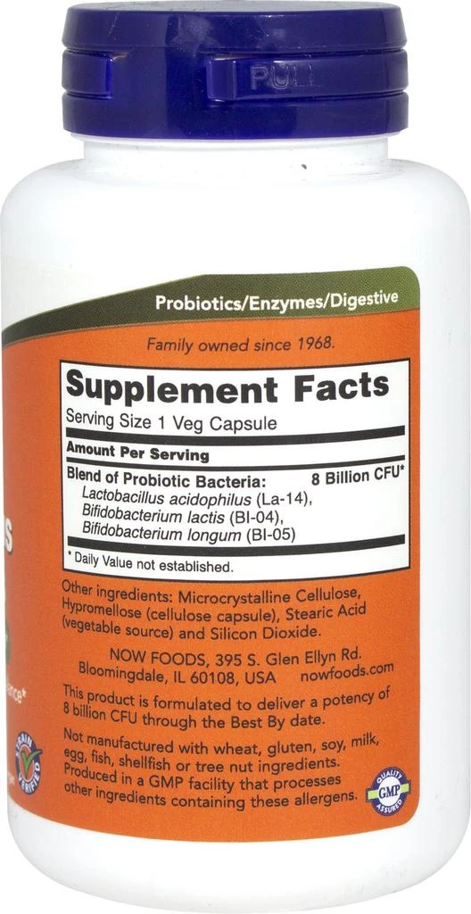 商品Now Foods|80亿复合益生菌 120粒,价格¥131,第2张图片详细描述