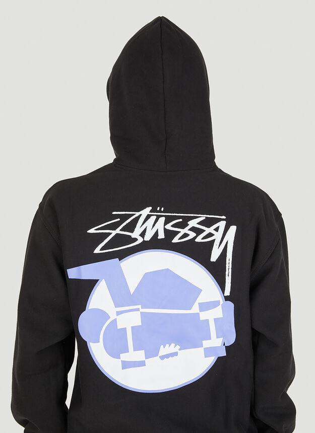 商品STUSSY|Skateman Hooded Sweatshirt in Black,价格¥815,第7张图片详细描述