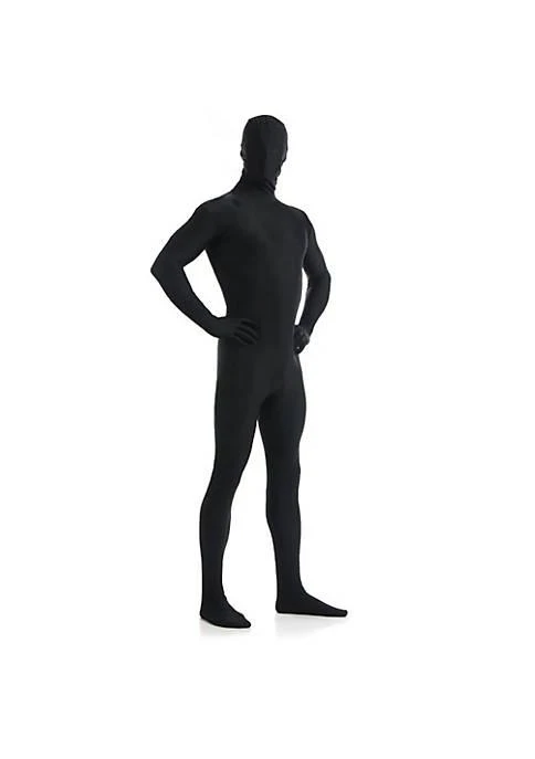 商品belk|Adult Full Body Stretch Fabric Zentai Suit   Zippered Back One Piece Stretch Suit Costume   Black X Large,价格¥225,第1张图片