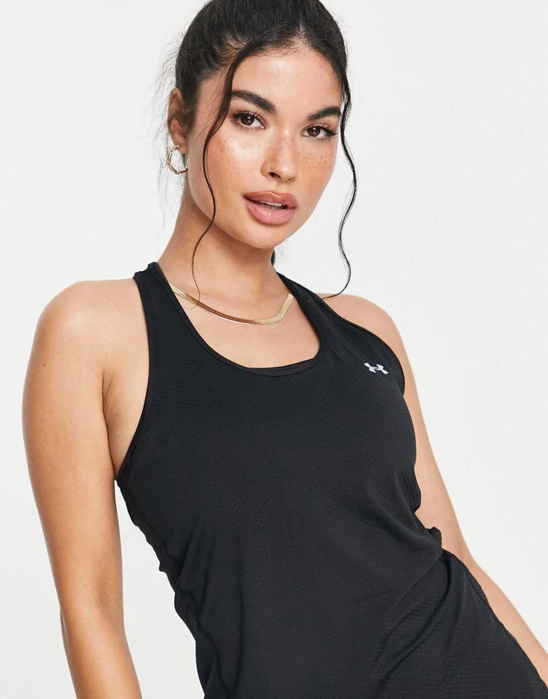 商品Under Armour|Under Armour Training Heat Gear racer vest in black,价格¥121,第3张图片详细描述