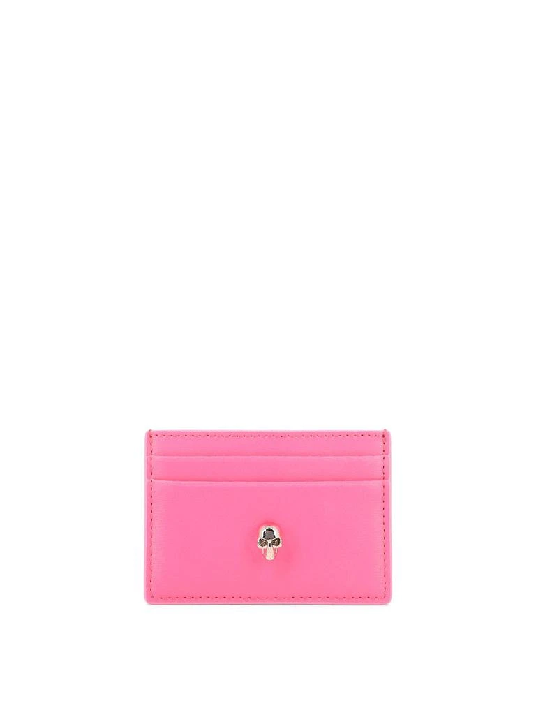 商品Alexander McQueen|Skull Wallets & Card Holders Pink,价格¥1087,第1张图片