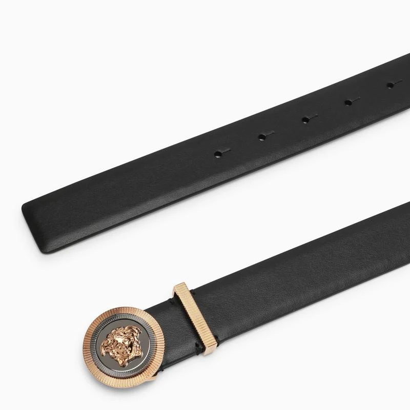 商品Versace|Black leather Medusa belt,价格¥3655,第3张图片详细描述