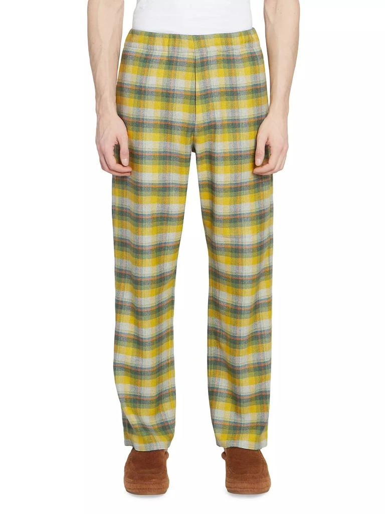 商品Zegna|ZEGNA x The Elder Statesman Checked Silk &amp; Cashmere Joggers,价格¥7991,第3张图片详细描述