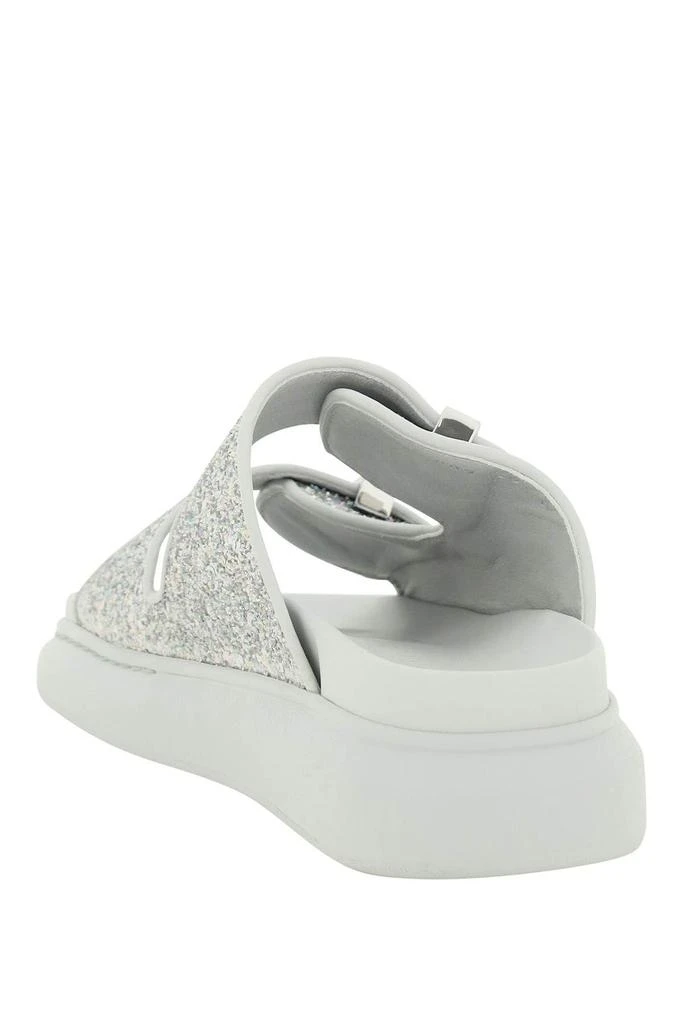 商品Alexander McQueen|GLITTERED HYBRID OVERSIZE SLIDES,价格¥1284,第2张图片详细描述