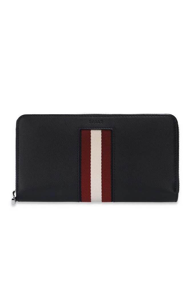 商品Bally|Bally Logo Stripe Detailed Zipped Wallet,价格¥1703,第1张图片