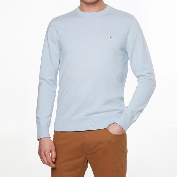 商品Tommy Hilfiger|Tommy Hilfiger Men's 1985 Crew Neck Sweater - Light Blue,价格¥436,第1张图片