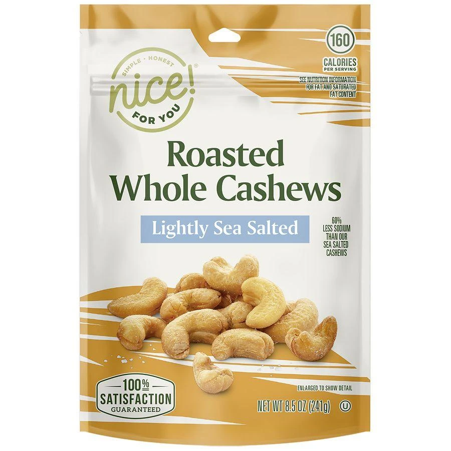 商品Nice!|Roasted Whole Cashews Lightly Sea Salted,价格¥34,第1张图片