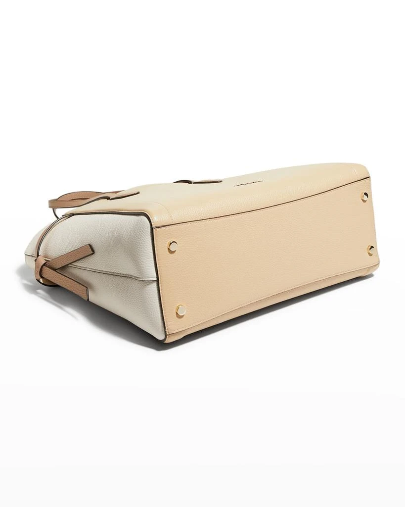 colorblock leather tote bag 商品