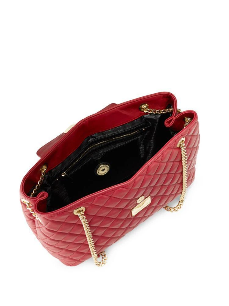 商品Moschino|Quilted Leather Shoulder Bag,价格¥1573,第2张图片详细描述