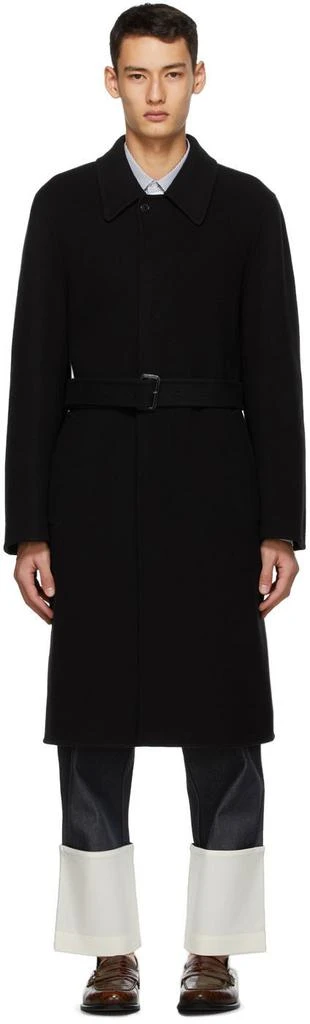 商品Loewe|Black Wool & Cashmere Coat,价格¥14273,第1张图片