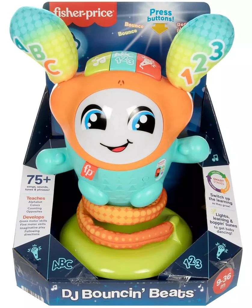 商品Fisher Price|DJ Bouncin' Beats, Baby Learning Toy with Music Lights and Bouncing Action,价格¥363,第5张图片�详细描述