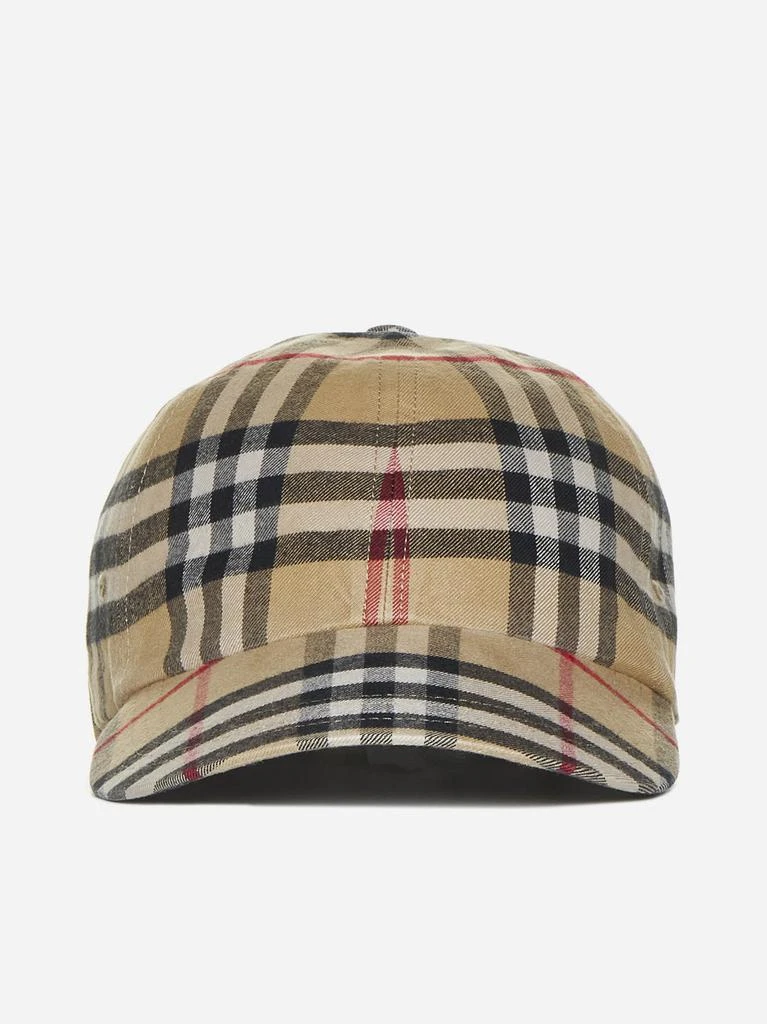 商品Burberry|Check cotton baseball cap,价格¥2620,第1张图片