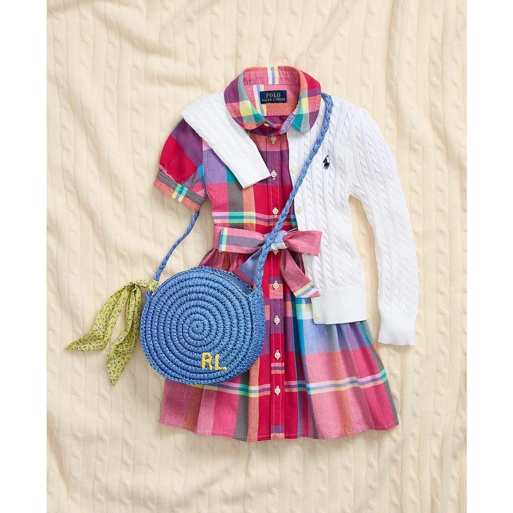 Toddler and Little Girls Cotton Madras Shirtdress 商品