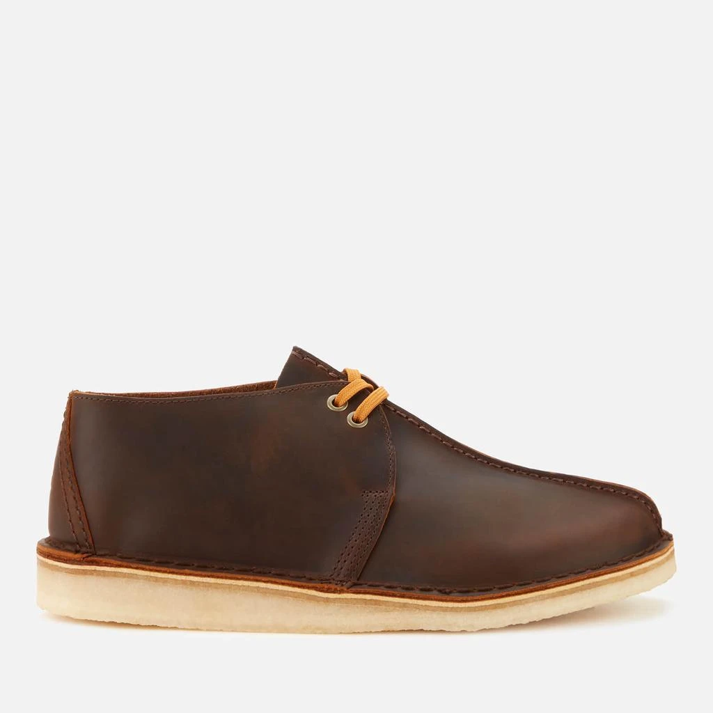 商品Clarks|Clarks Originals Men's Desert Trek Leather Shoes - Beeswax,价格¥1061,第1张图片