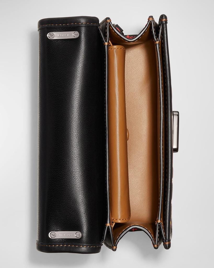 Bandit Plaid-Print Leather Crossbody Bag商品第3张图片规格展示