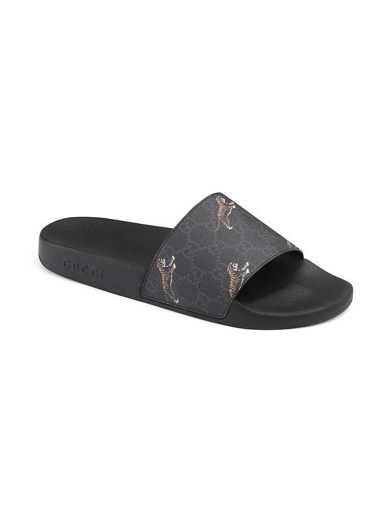 商品Gucci|GG Supreme Tigers Slide Sandal,价格¥3346,第2张图片详细描述