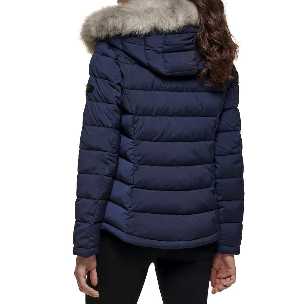 商品DKNY|Faux Fur Trim Hooded Puffer,价格¥1174,第2张图片详细描述