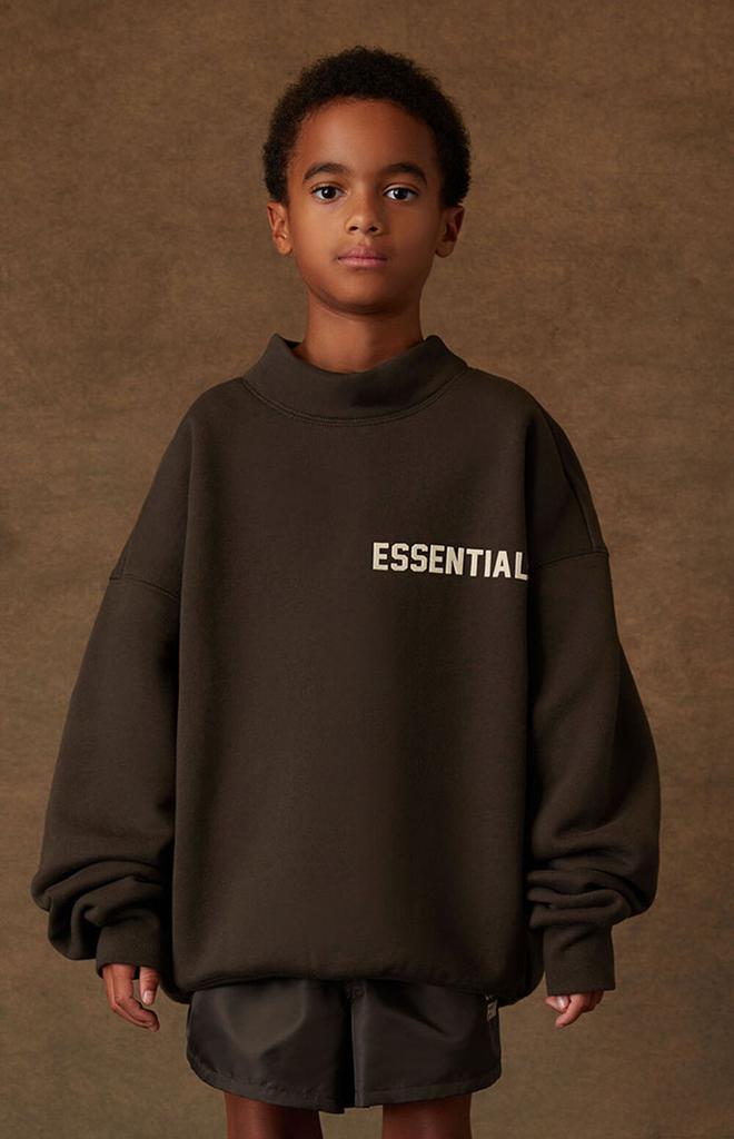 商品Essentials|Off Black Mock Neck Sweatshirt,价格¥414,第4张图片详细描述