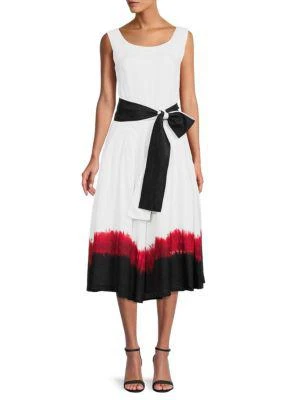 商品SAMANTHA SUNG|Florance Los Cabos-Print Stretch Cotton Dress,价格¥2808,第3张图片详细描述