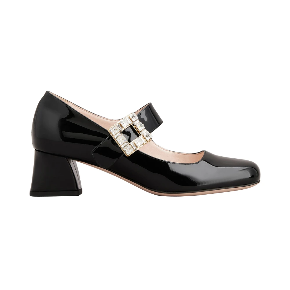 商品[国内直发] Roger Vivier|ROGER VIVIER 黑色女士中跟鞋 RVW51934780D1P-B999,价格¥11092,第1张图片