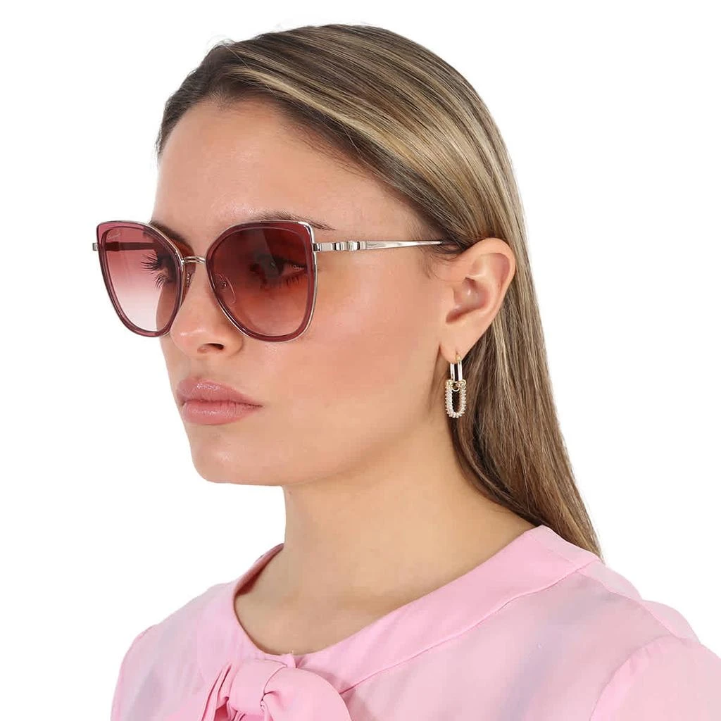 Salvatore Ferragamo Pink Gradient Butterfly Ladies Sunglasses SF293S 774 54 2