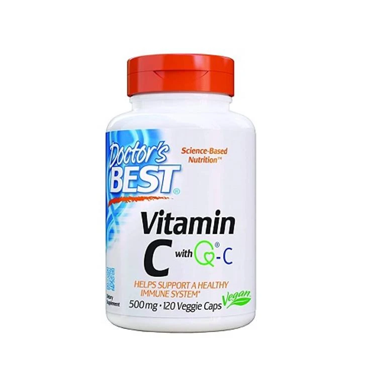 商品Doctors Best Vitamins|Doctors Best Vitamin C with Quali-C 500 mg Veggie Capsules, 120 Ea,价格¥83,第1张图片