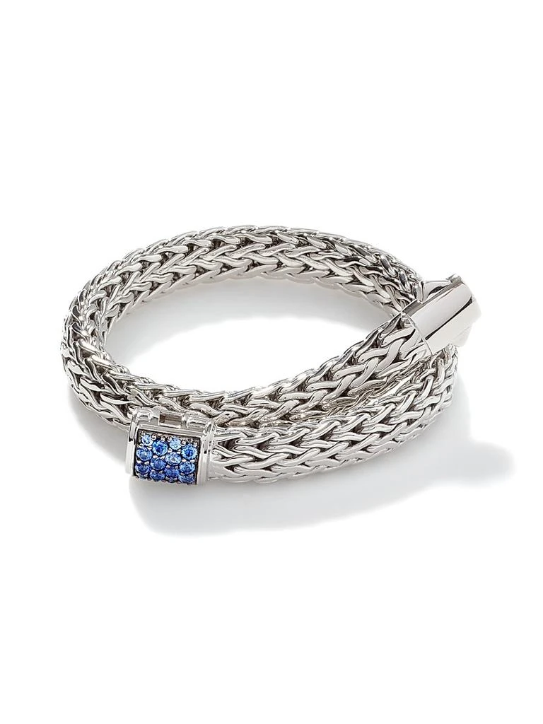 商品John Hardy|Classic Chain Gemstone &amp; Sterling Silver Medium Bracelet,价格¥9557,第4张图片详细描述