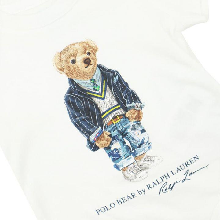 White Polo Bear Bodysuit商品第2张图片规格展示