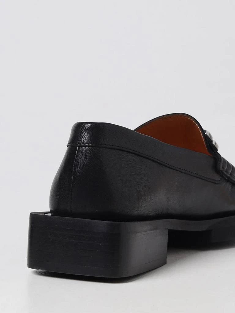 商品Ganni|Ganni loafers in leather with metal monogram and rhinestones,价格¥2083,第3张图片详细描述
