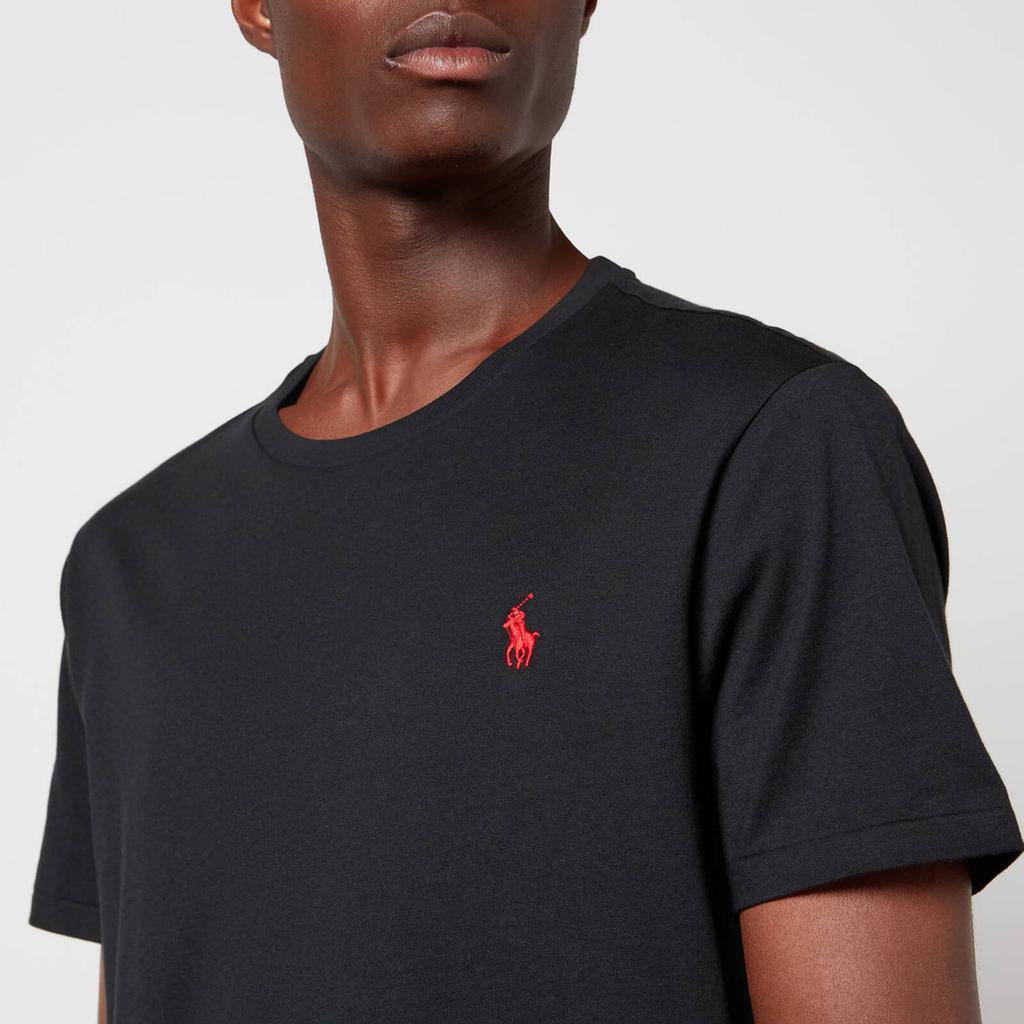 商品Ralph Lauren|Polo Ralph Lauren Men's Custom Slim Fit Crewneck T-Shirt - RL Black,价格¥454,第6张图片详细描述