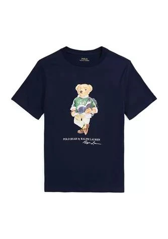 商品Ralph Lauren|Lauren Childrenswear Boys 8 20 Polo Bear Cotton Jersey Graphic T Shirt,价格¥169,第1张图片