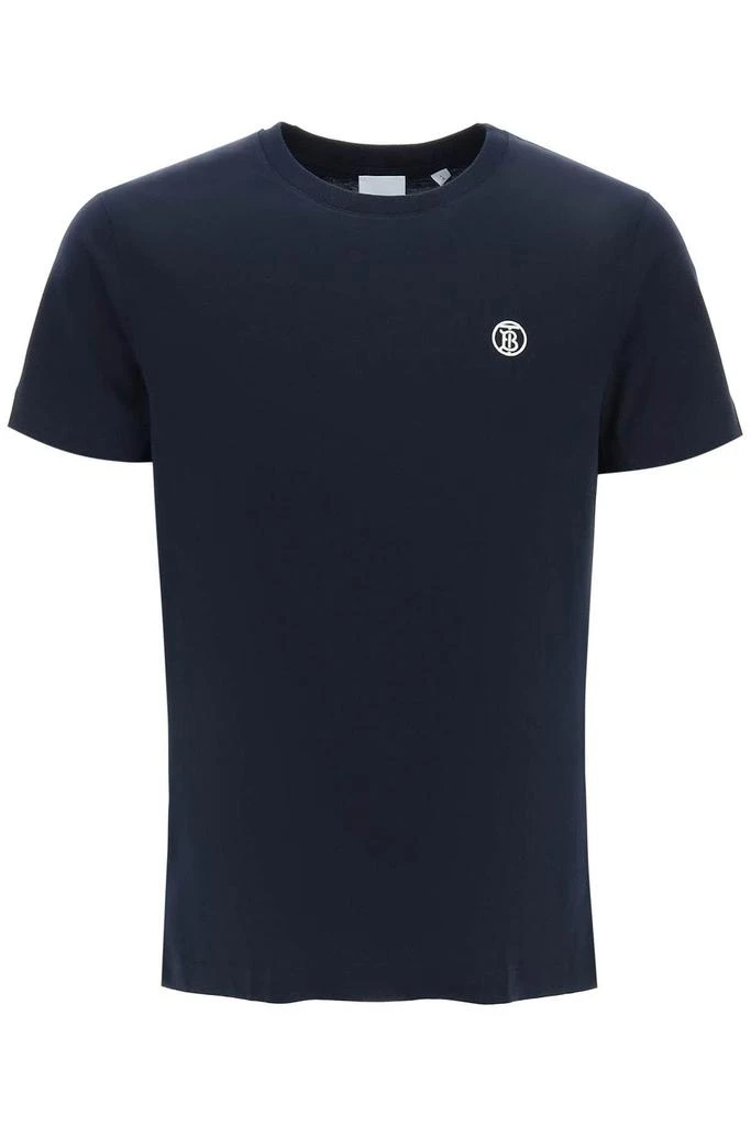 商品Burberry|T-SHIRT WITH MONOGRAM EMBROIDERY,价格¥2656,第1张图片