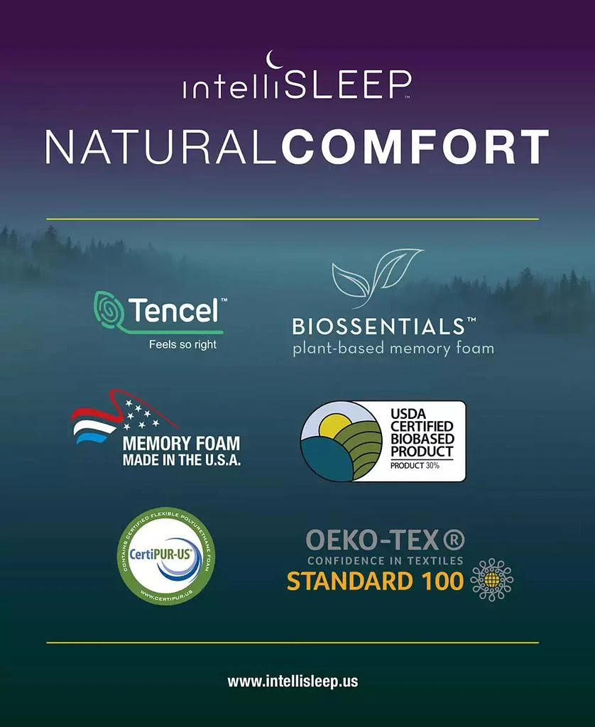 Natural Comfort Contour Memory Foam Pillow, Standard, Exclusively at Macy’s 商品